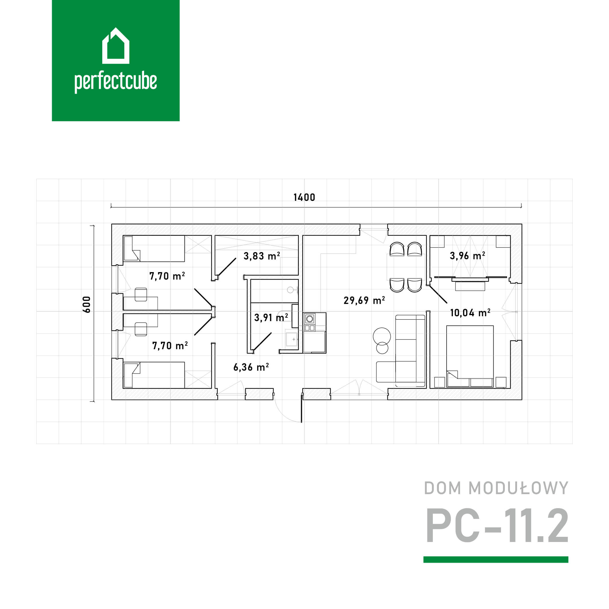 rzuty dom modułowy PC-11.1